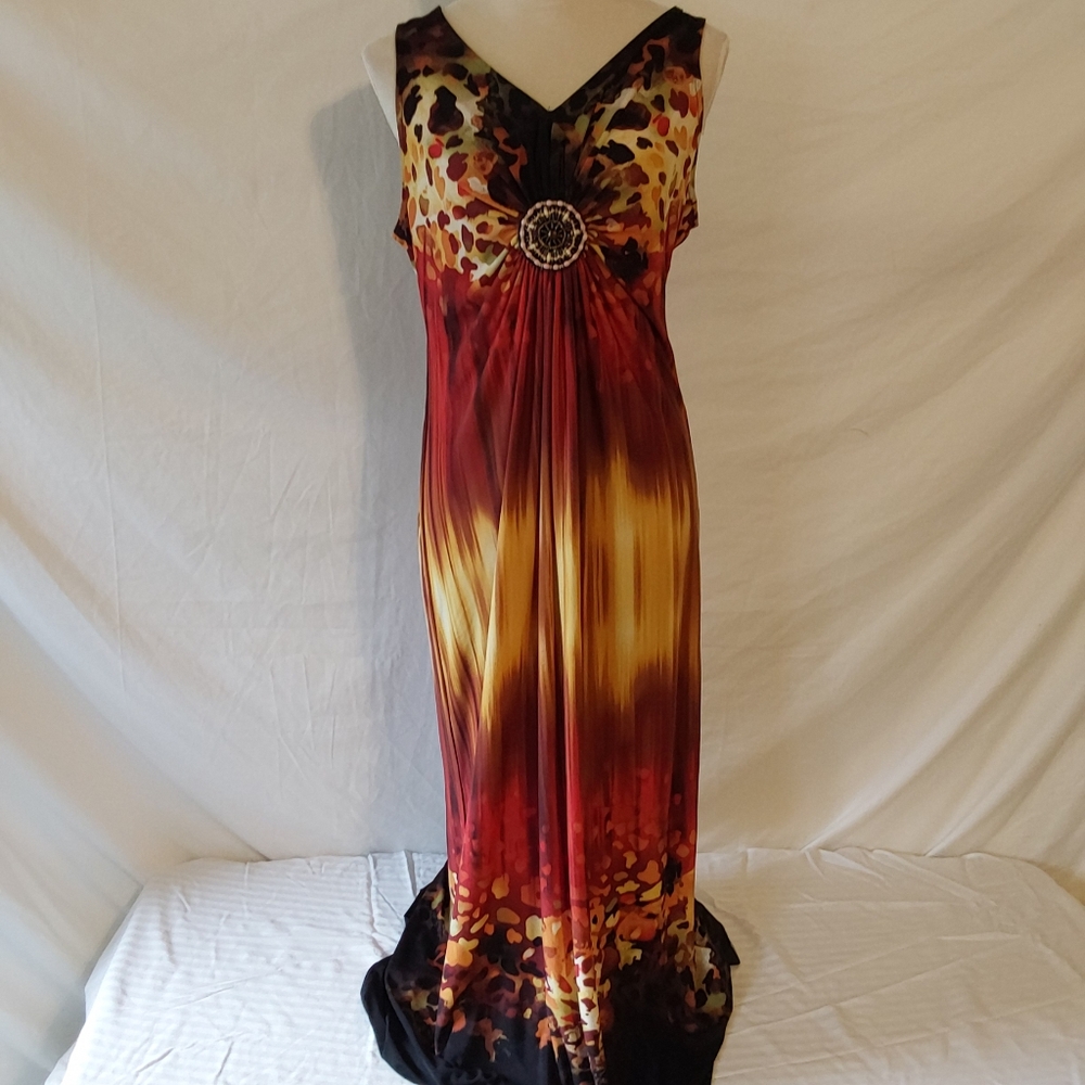 Kathy Roberts Sleeveless Maxi Dress Marked as size 14